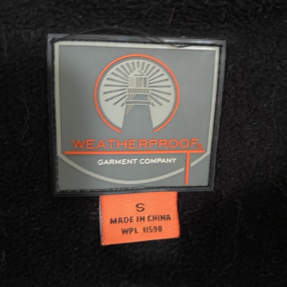 Weatherproof Men’s Fleece Zip Up Jacket - Black Small - Picture 4 of 14